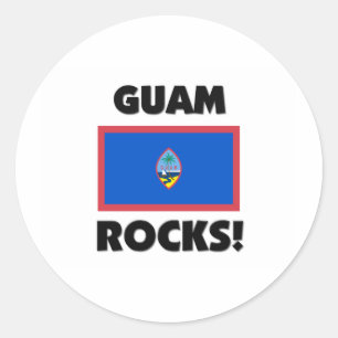 Guam Rocks Classic Round Sticker