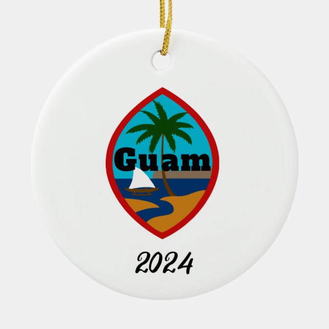 Guam Seal 2024 Ornament (Front)