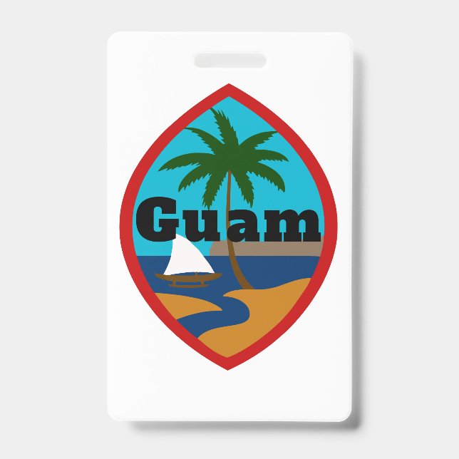 Guam Seal Luggage Tag ID Badge (Front)