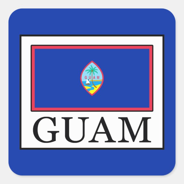 Guam Square Sticker (Front)