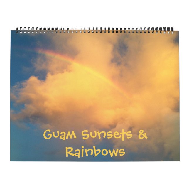 Guam Sunsets & Rainbows 18 month Calendar (Cover)