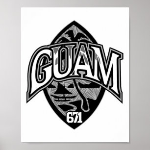 Guam Usa Seal Chamorro Pride Guamanian Islander Gi Poster