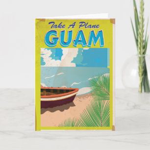 Guam Vintage Travel Poster Holiday Card