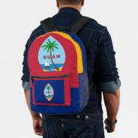 Guamanian Flag Backpack, USA, Guam Bag,