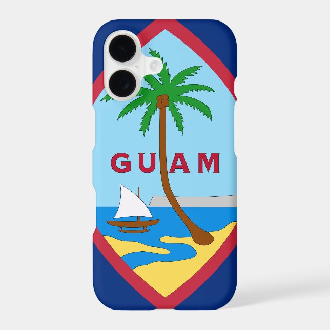Guamanian Flag case, Guam fashion /sports USA (Back)