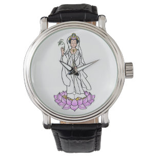 Guan Yin Bodhisattva on a Lotus Flower Watch