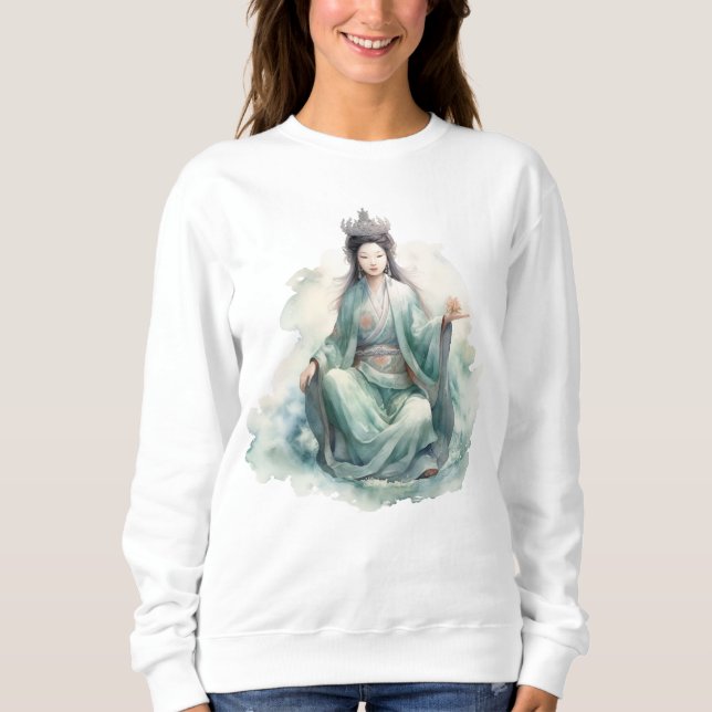 Guan Yin, Goddess Of Mercy Sweatshirt (Front)