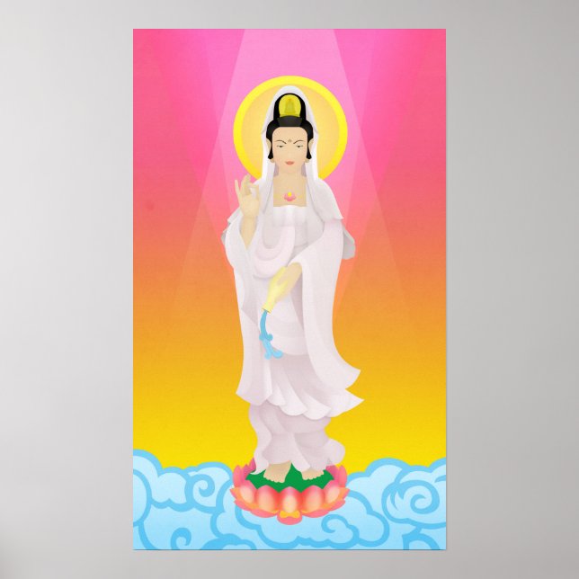 guan yin in art deco poster (Front)