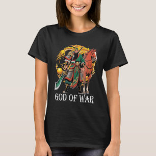 Guan Yu God of War Women Black T-Shirt