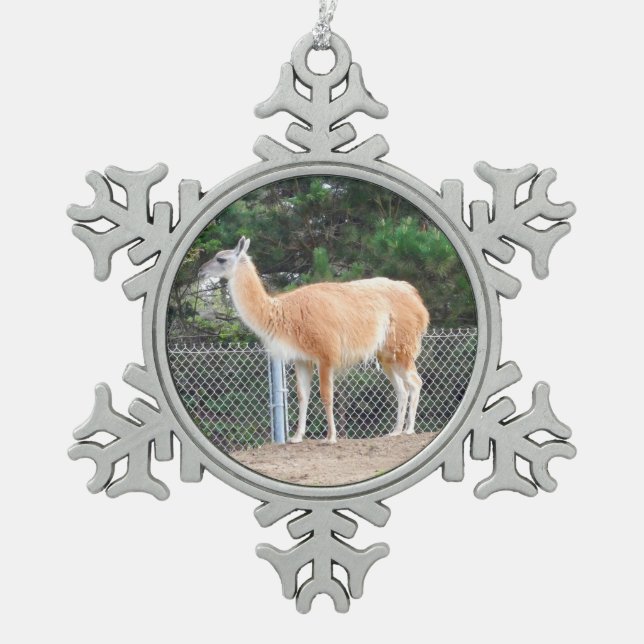 Guanaco #1 Snowflake Ornament (Front)