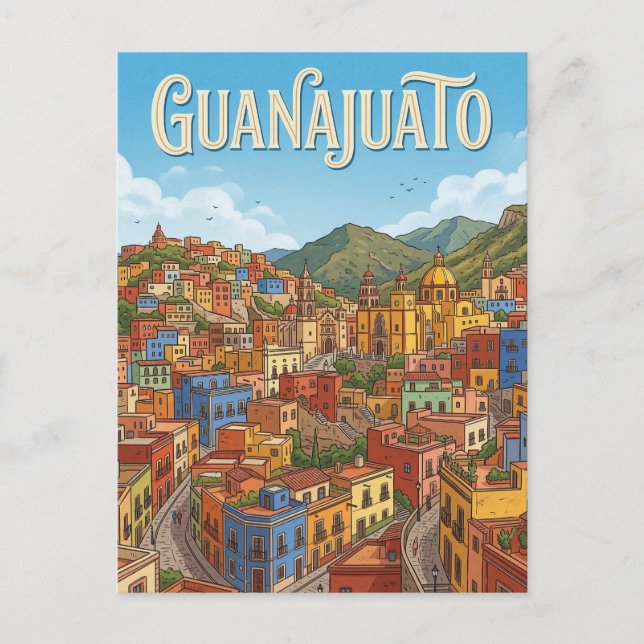 Guanajuato Historic Centre Postcard (Front)