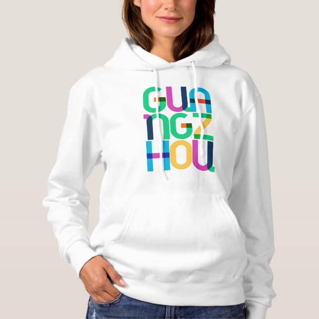Guangzhou China Pop Art Letters Hoodie (Front)