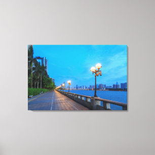 Guangzhou City waterfront Canvas Print