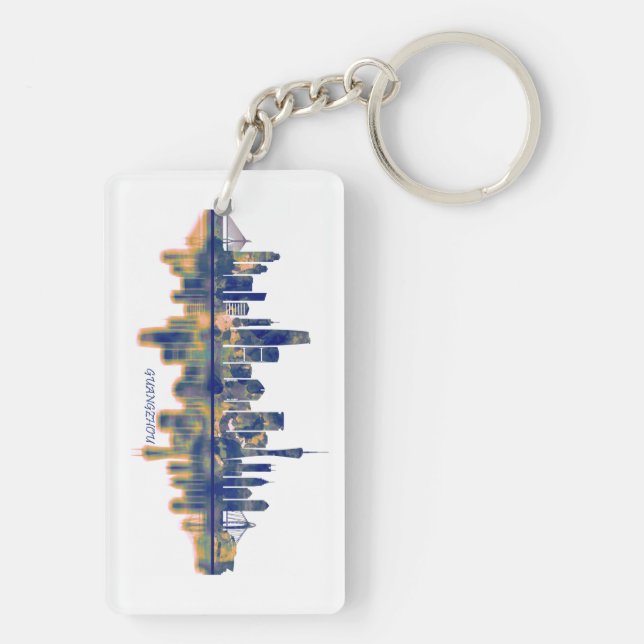 Guangzhou Skyline Key Ring (Back)