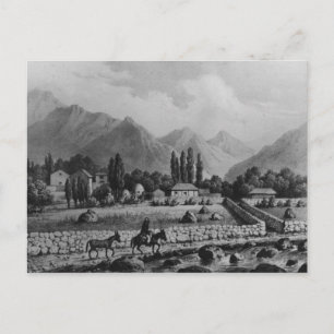 Guanta , from 'Historia de Chile', 1854 Postcard