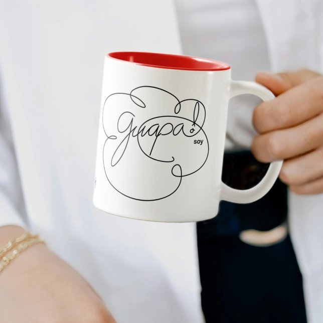 GUAPA soy - Bold CloudS Coffee Mug (¡Y hasta lo dice mi taza! / And even my mug says so!)