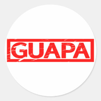 Guapa Stamp Classic Round Sticker