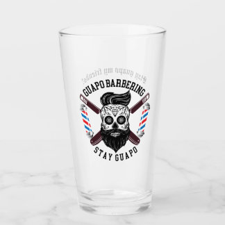 Guapo 16oz stay guapo beer glass
