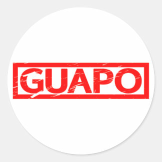 Guapo Stamp Classic Round Sticker