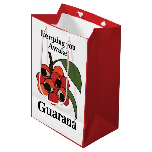 Guarana Fruit Plant Botanical Medium Gift Bag (Front Angled)