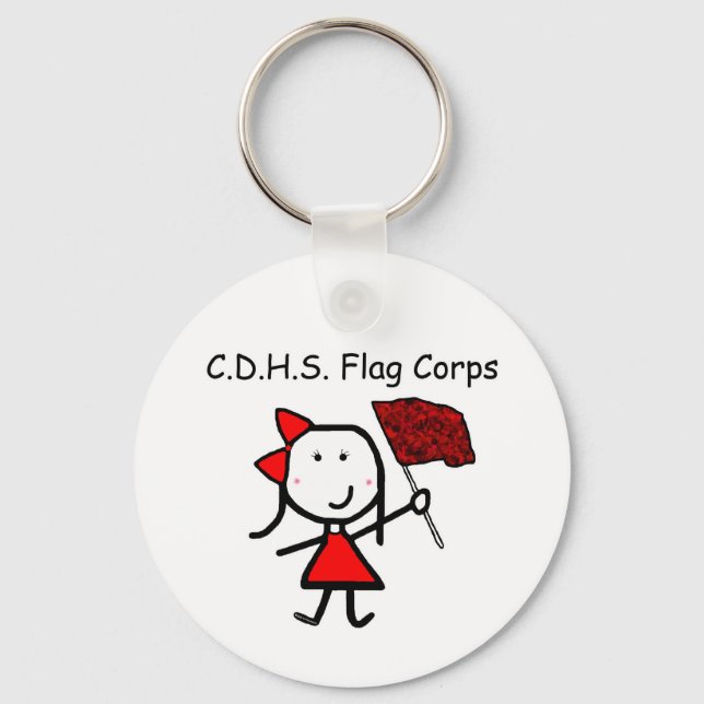 Guard - C.D.H.S. Flag Corps Key Ring (Front)