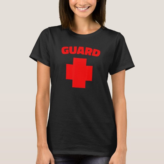 Guard Costume Lifeguarding Uniform Guard Worker Un T-Shirt (Front)