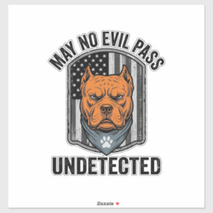 Guard Dog May No Evil Pass Vintage Vector Design