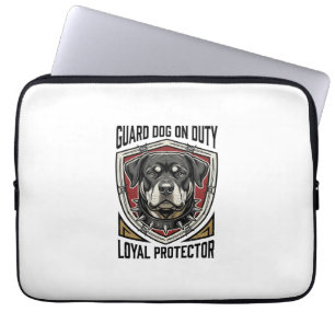 Guard Dog Shirt Vintage Engraved Protector Art_1 Laptop Sleeve