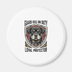 Guard Dog Shirt Vintage Engraved Protector Art_1 Magnet