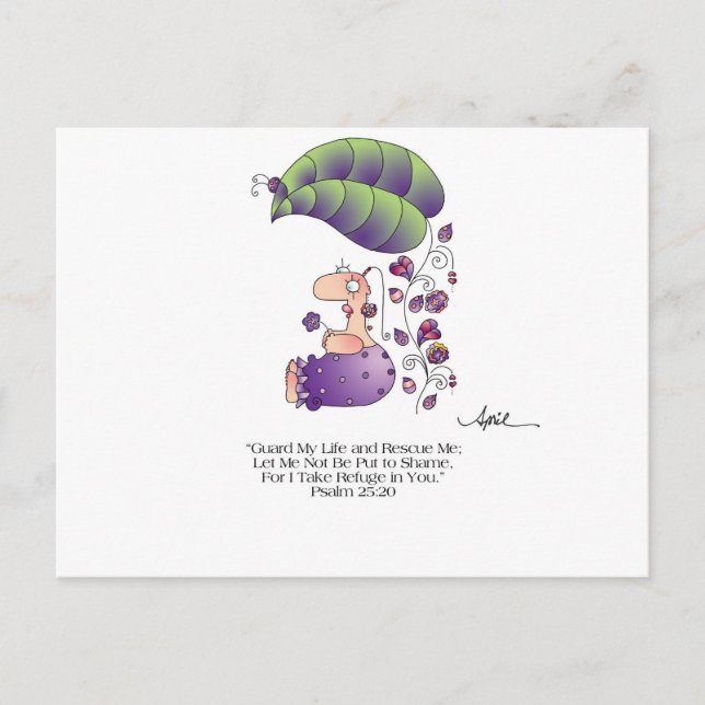 GUARD MY LIFE Postcard by April McCallum (Front)