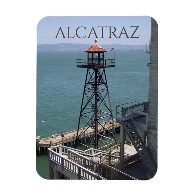 Guard Tower, Alcatraz Island Prison, California Magnet (Vertical)