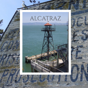 Guard Tower, Alcatraz Island Prison, California Postcard