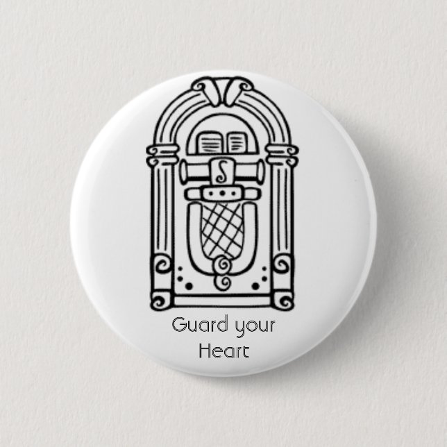 Guard your Heart 6 Cm Round Badge (Front)