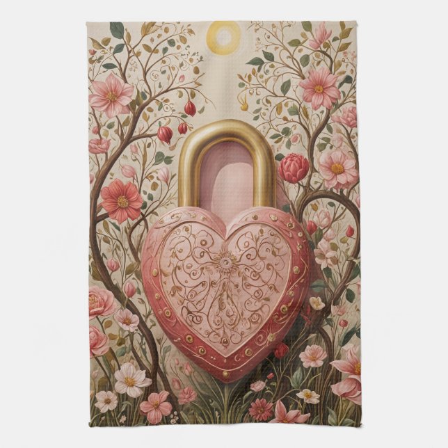 Guarded Heart Tea Towel (Vertical)