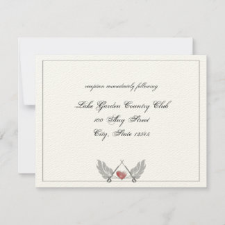 Guarded Heart Wedding reception Invitation