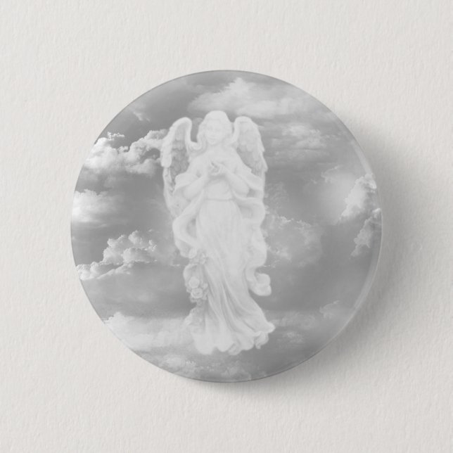 Guardian Angel 6 Cm Round Badge (Front)