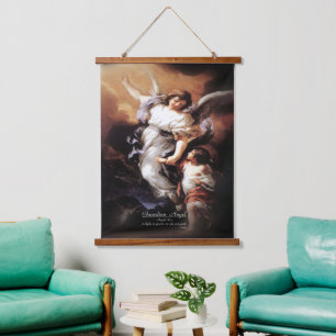 Guardian Angel Angele Dei Hanging Tapestry