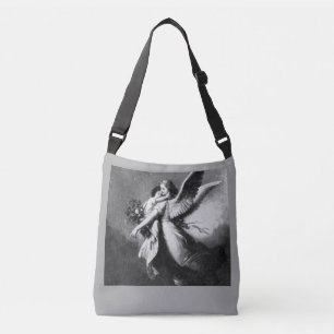 Guardian Angel At Night Crossbody Bag