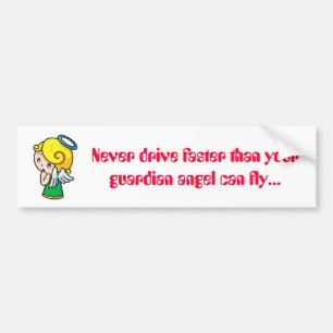 Guardian Angel Bumper Sticker