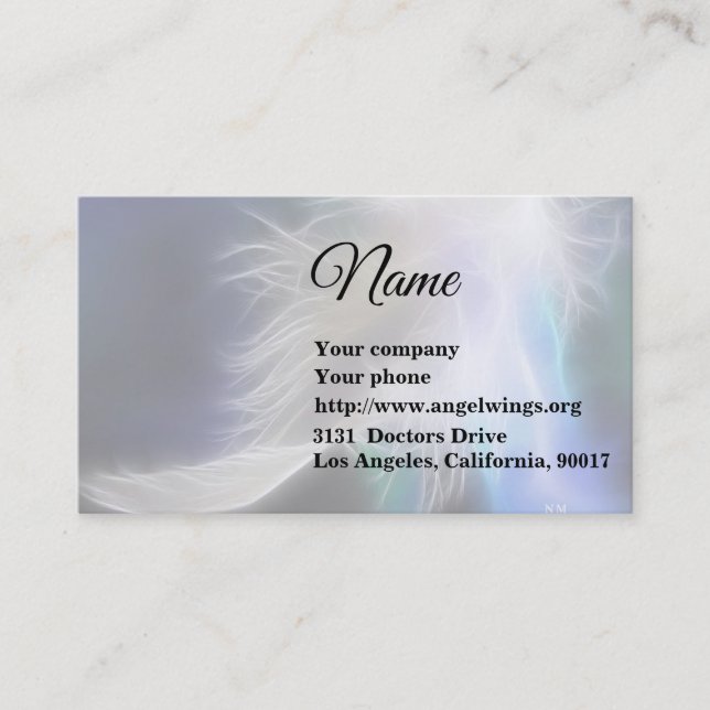 Guardian Angel Business Card (Front)