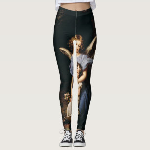 Guardian angel by Joseph Karl Stieler Leggings