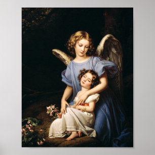 Guardian angel by Joseph Karl Stieler Poster