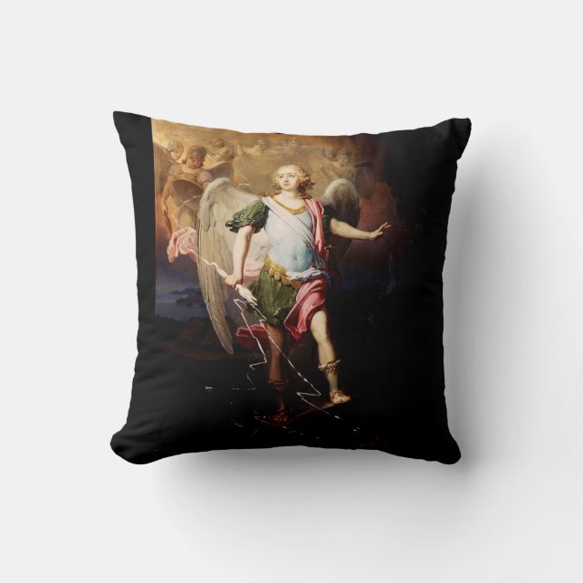 Guardian angel by Vladimir Borovikovsky Cushion (Front)