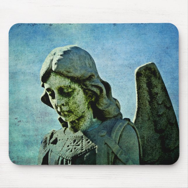 Guardian Angel Cemetery Art Mouse Pad (Front)