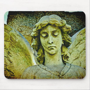 Guardian Angel Cemetery Art Mouse Pad