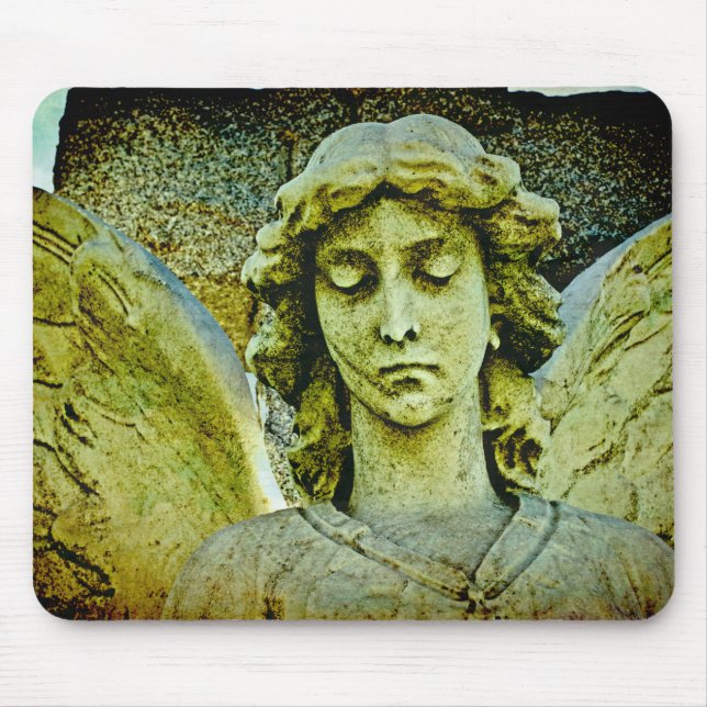Guardian Angel Cemetery Art Mouse Pad (Front)