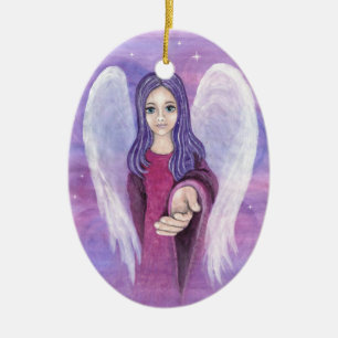 Guardian Angel Ceramic Tree Decoration