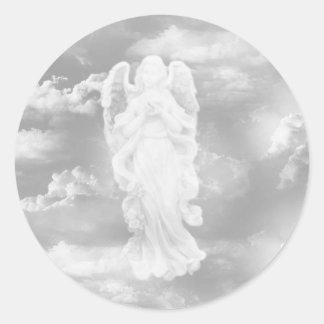 Guardian Angel Classic Round Sticker