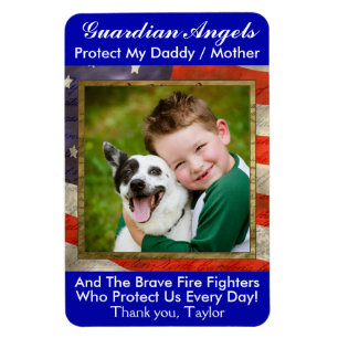 Guardian Angel - Fire Department Magnet