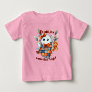 "Guardian Angel" Ghost Design – Personalise with A Baby T-Shirt
